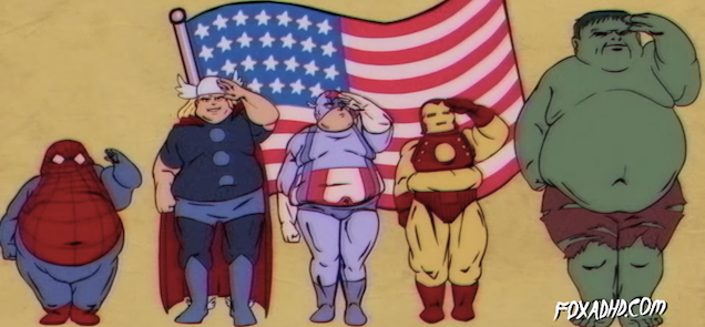If Captain America actually represented the USA, he'd be embarrassing