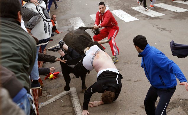 American Student Learns the Downside of Running With the Bulls