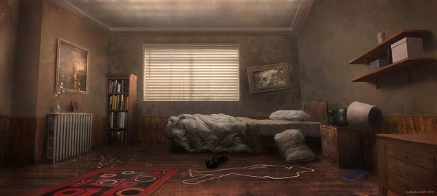 Nazi Explosions Meet Beautiful Landscape Paintings in This Video Game Concept Art