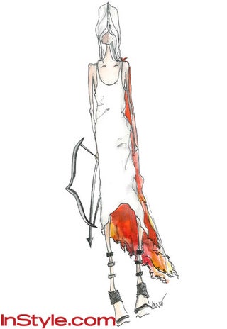 Fashion designers sketch their own versions of Katniss' fiery couture