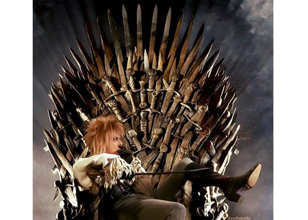 Jareth the Goblin King on the Iron Throne Is Everything We Ever Wanted