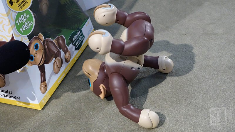 The Zoomer Robot Chimp Stands and Balances on Two Feet Better Than a Toddler Can