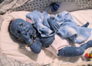 Hideous Avatar Baby is 50% human, 50% Na'vi, and 100% terrifying