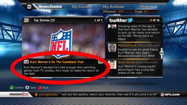 The Curious Case of One All-Time Great in Madden's "Connected Careers"