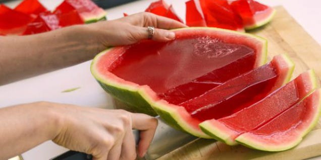 How to turn an entire watermelon into one giant Jell-O shot