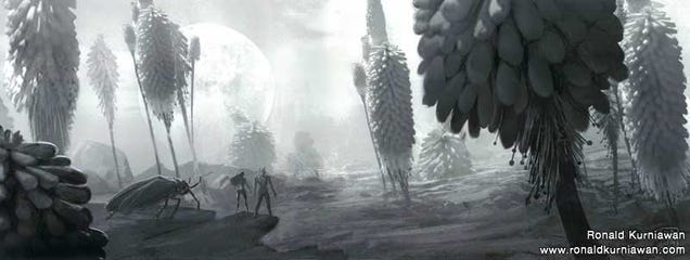 A tale of the far future, when humans have evolved to the size of insects