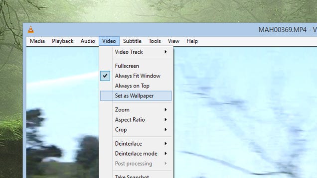 Set a Video as Your Desktop Wallpaper With VLC