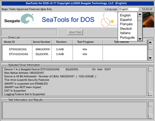 seagate seatools for dos no erase disk