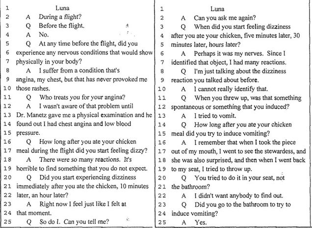 What Happens When You Sue an Airline For Putting a Lizard in Your Food?