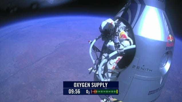 Red Bull's Insane 24 Mile Supersonic Stratos Space Jump Has Been A Success