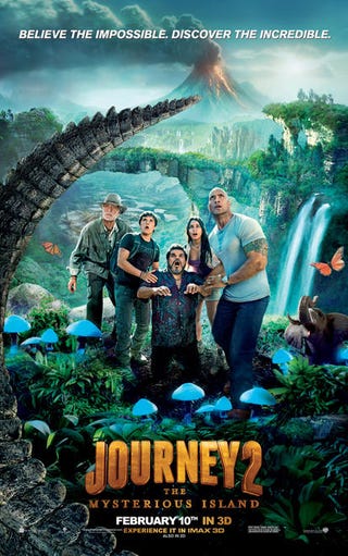What is Michael Caine thinking in this Journey 2 character poster?