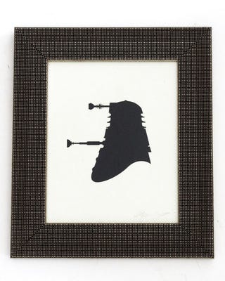 Victorian paper silhouettes of famous (and infamous) scifi characters