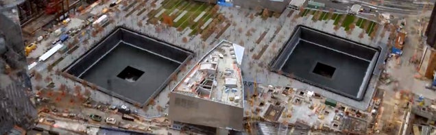 10-year time-lapse of the World Trade Center Memorial