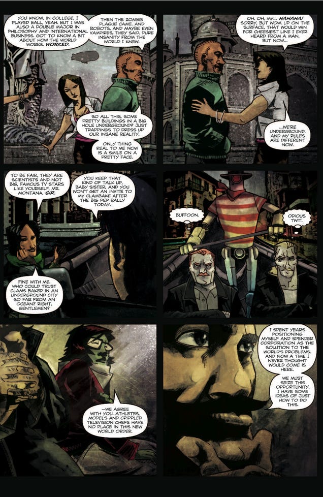 Check out a 7-page preview of the latest issue of Zombies Vs. Robots: Undercity
