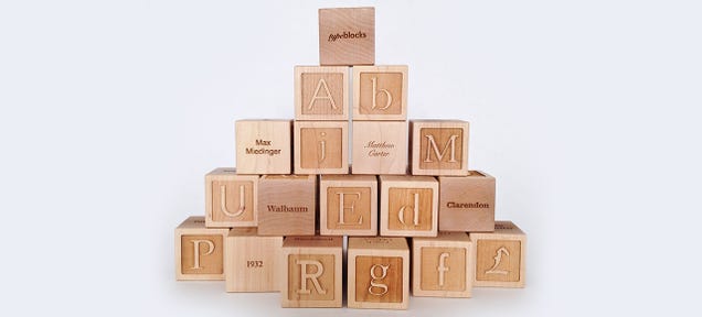 Typographic Building Blocks Teach Your Kids the Dangers of Papyrus