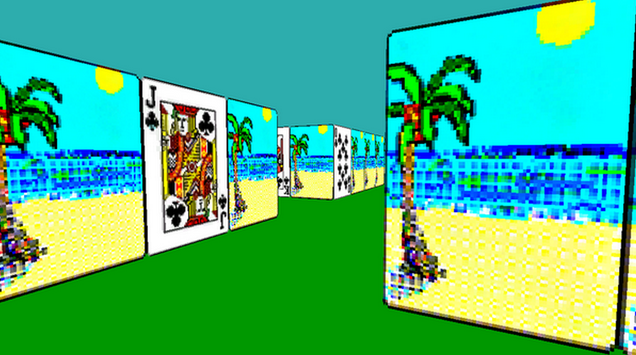 Windows Solitaire As A First Person Game