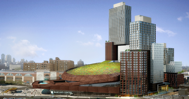 The Barclays Center's New Green Roof Will Muffle the Rave Noises