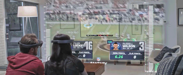Microsoft Has Some Crazy Ideas About How We're Going to Use HoloLens to Watch Sports