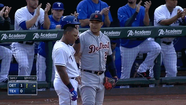 Adrian Beltre Gets 2,500th Hit, Unwanted Head Touching