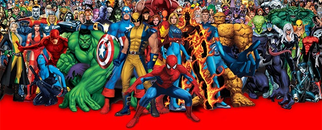 This map shows where the most famous Marvel characters are from