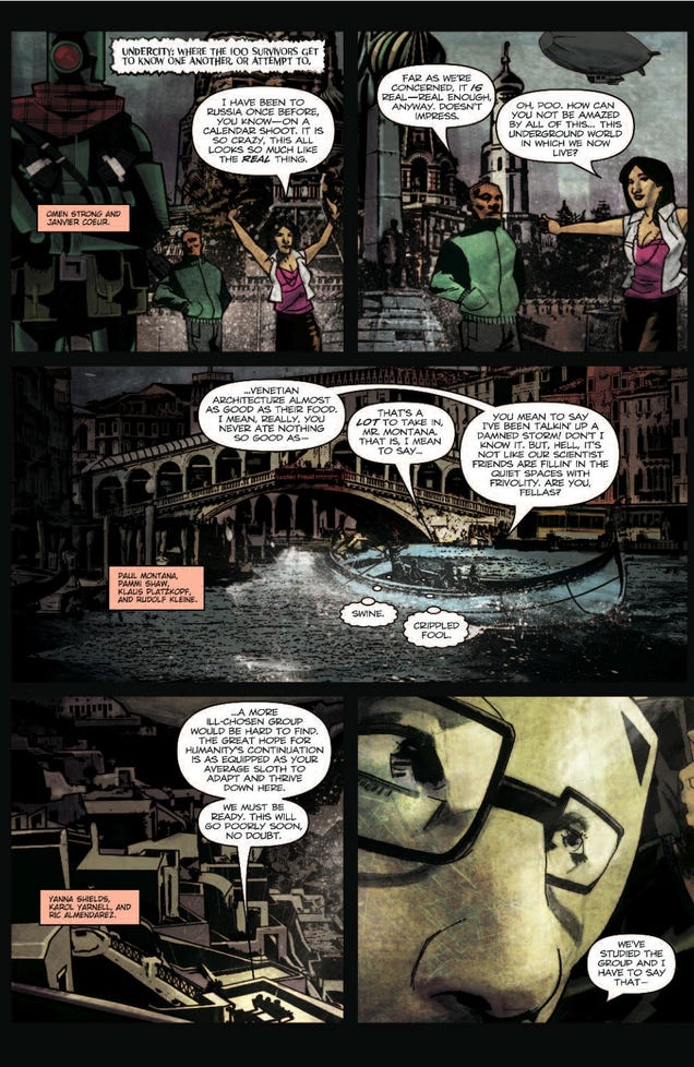 Check out a 7-page preview of the latest issue of Zombies Vs. Robots: Undercity