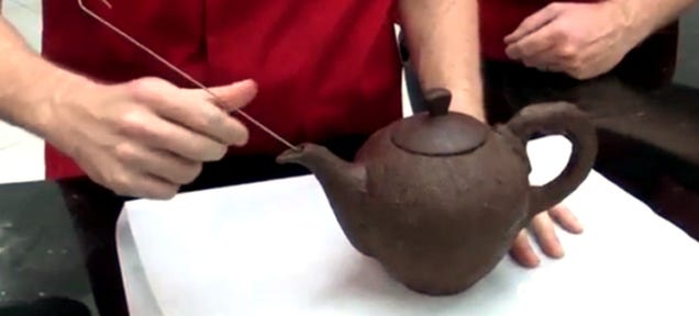 This Chocolate Teapot Can Hold Boiling Water Without Totally Melting