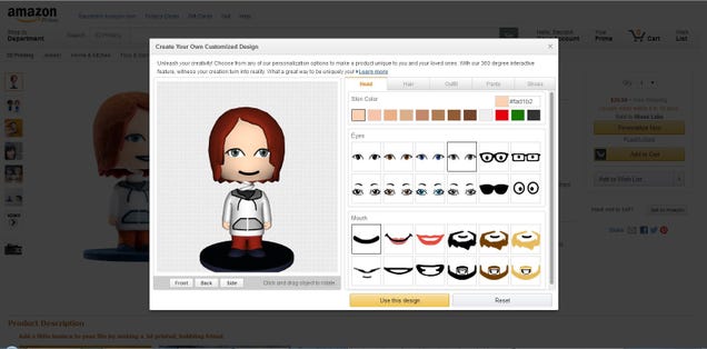 Amazon Now Has a Create-Your-Own 3D-Printing Store