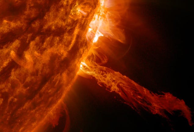 A giant dragon just emerged from the Sun