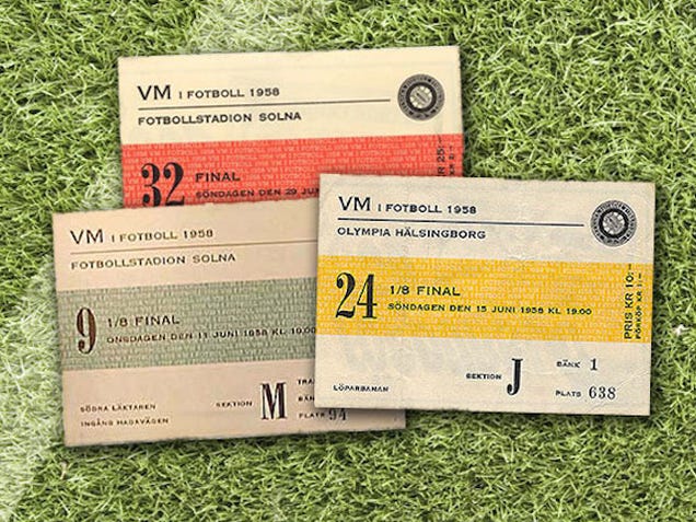 80 Years of World Cup Ticket Designs