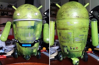 Trash Can Android Robot Can Bust A Move, Won't Check Your Email