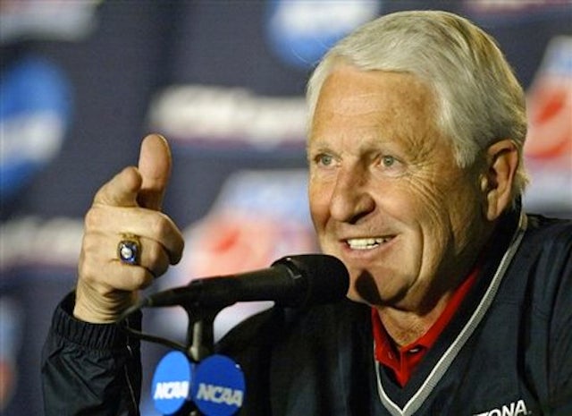 Lute Olson, a name often mentioned in the same breath as John Wooden, will now be mentioned in the same breath as backwards Game hats and conch shell ... - 18j4m98oup0kkjpg