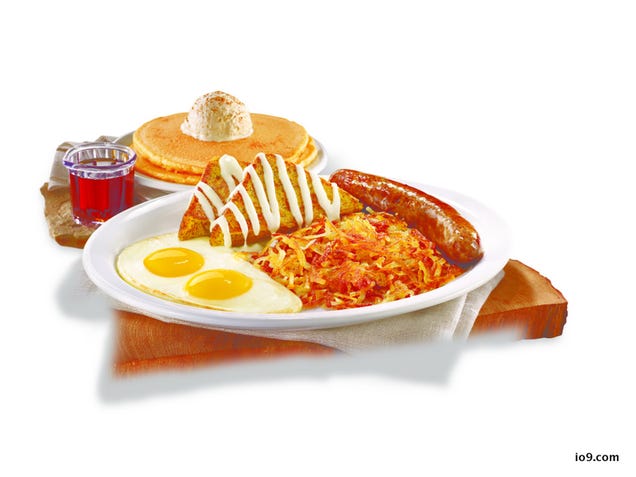 The Hobbit's Second Breakfast being served at Denny's is something that is happening