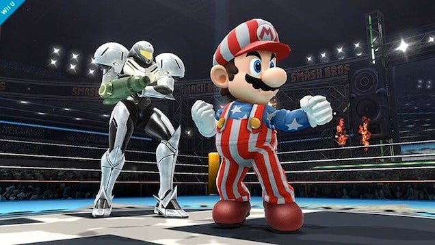 Mario's Alternate Smash Bros. Costume Is... Patriotic