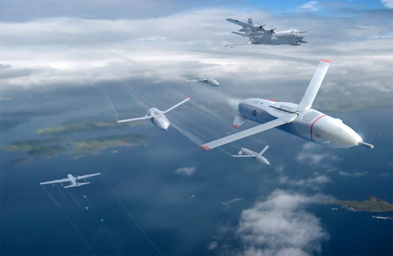 DARPA Wants To Swarm Enemy Skies With Small Reusable Drone Armies Called 'Gremlins'