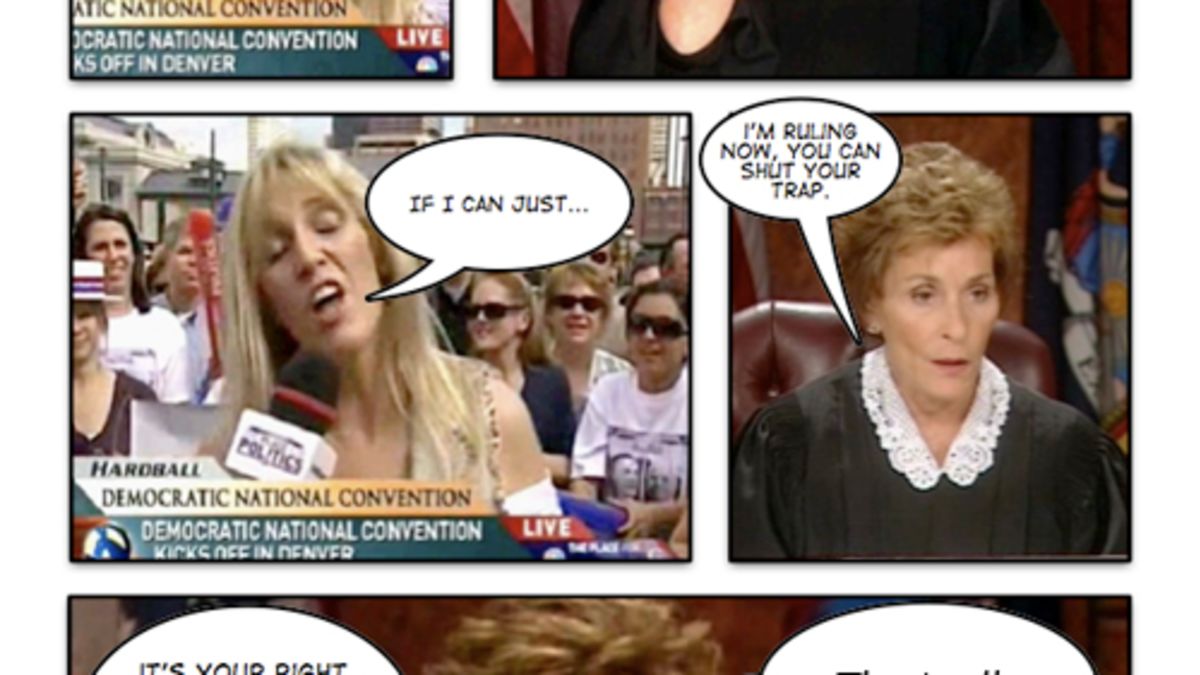 Comic Confrontations: Judge Judy Vs. Crazy Hillary Supporters