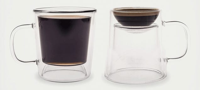 A Double-Duty Flippable Mug Holds Coffee Or Espresso