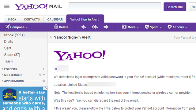 yahoo disposable email address not working