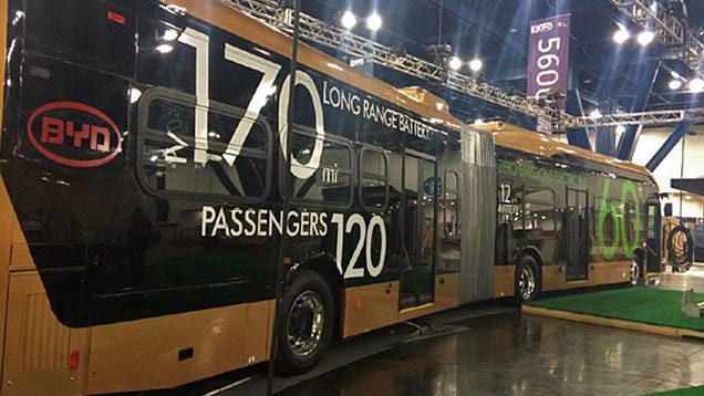 The World's Largest Battery-Electric Vehicle Is This Articulated Bus