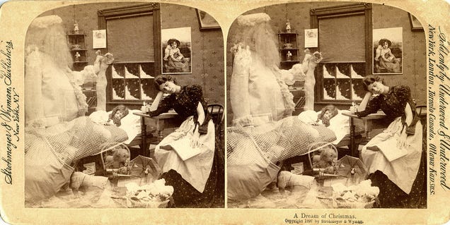 This creepy trick photo from 1875 proves our great-great-great-grandparents had a twisted sense of humor
