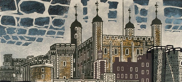 London Has Never Looked Better Than in These Mid-Century Linocuts