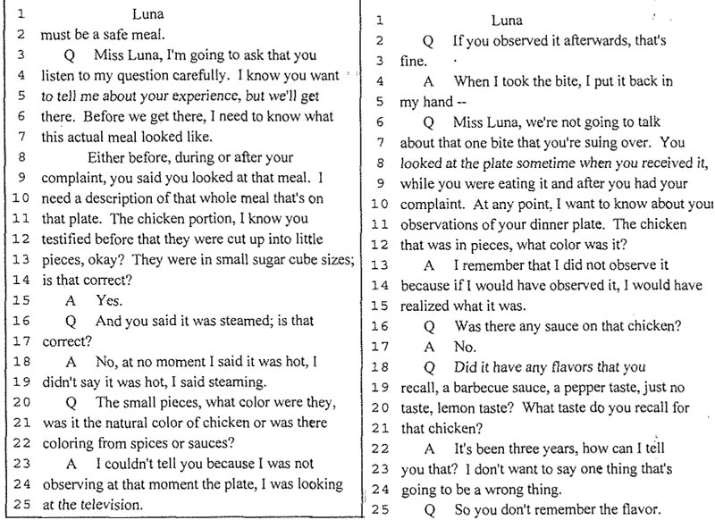 What Happens When You Sue an Airline For Putting a Lizard in Your Food?