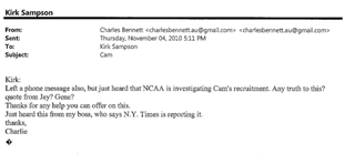 "Am I Sick? Are We All Sick?": Overwrought Things The Media Wrote To Auburn's PR Guy During Cam Newton's Wild 2010 Season