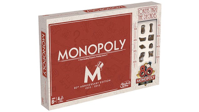 80th Anniversary Monopoly Set Includes Game Tokens From Across the Ages