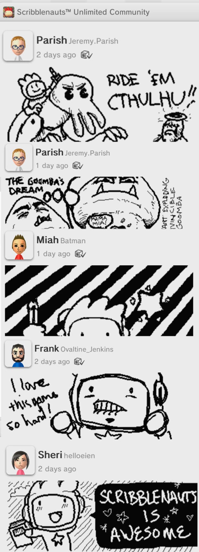 The Best Things We've Found In the Wii U's Miiverse