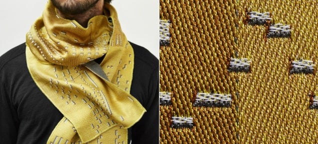 These Scarves Are Woven Music, Made With Patterns From Organ Punchcards