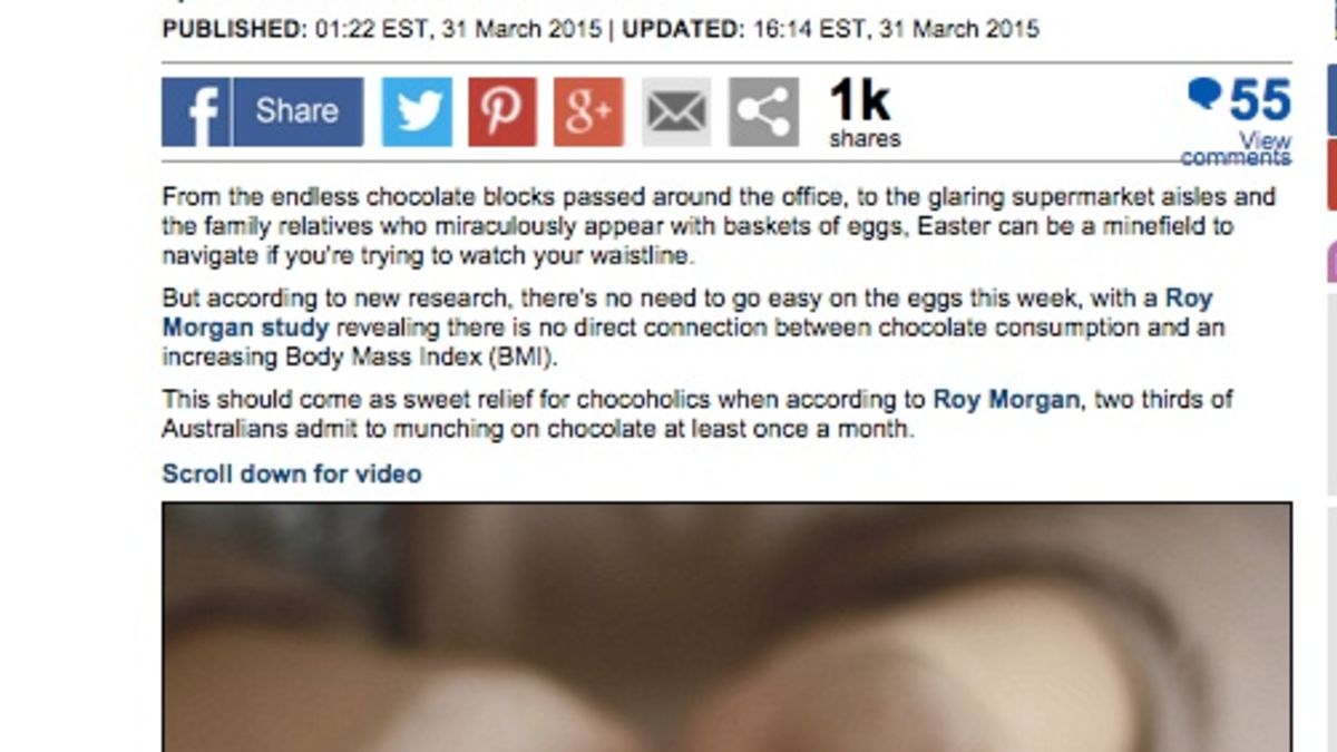 I Fooled Millions Into Thinking Chocolate Helps Weight Loss. Here's How.