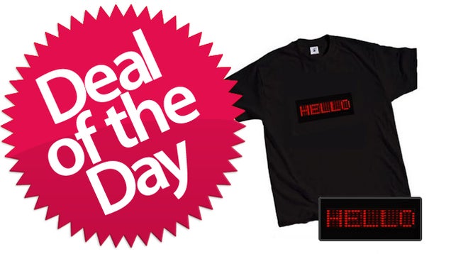 A Programmable LED T-Shirt Is Your Novelty Deal of the Day
