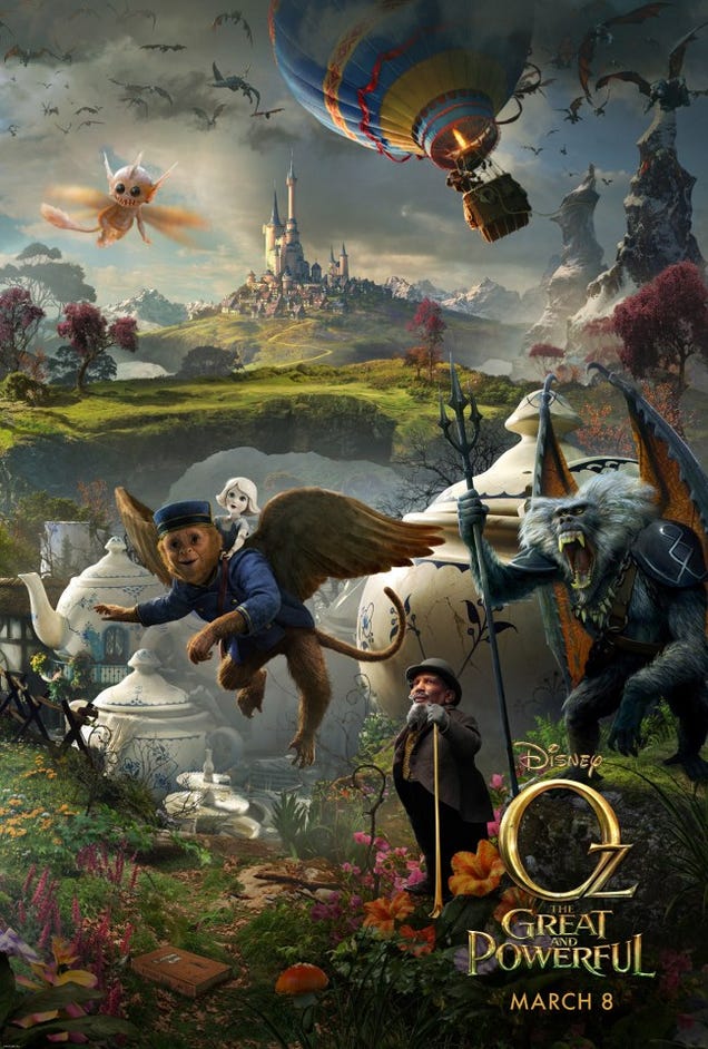 Stare into the eyes of the flying monkeys from Oz: The Great and Powerful