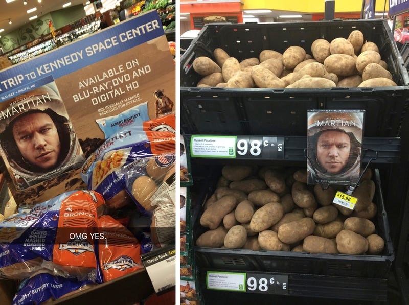 That Viral Photo of The Martian DVD Next to Potatoes Is No Accident