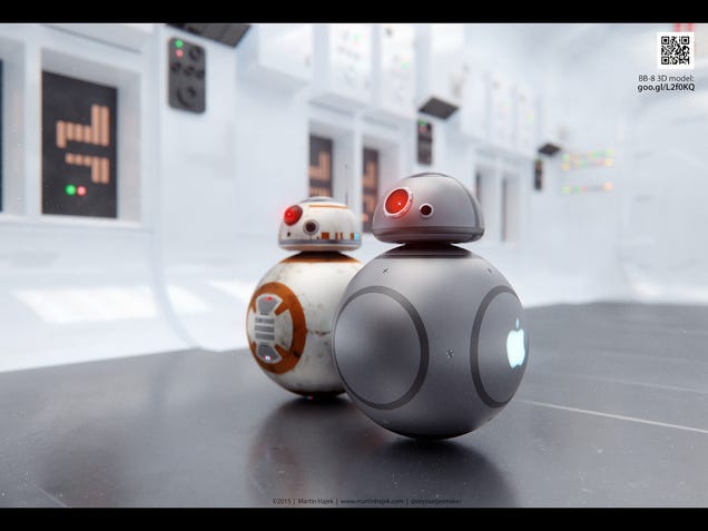 If Apple Made BB-8 Droids, They'd Be Adorable